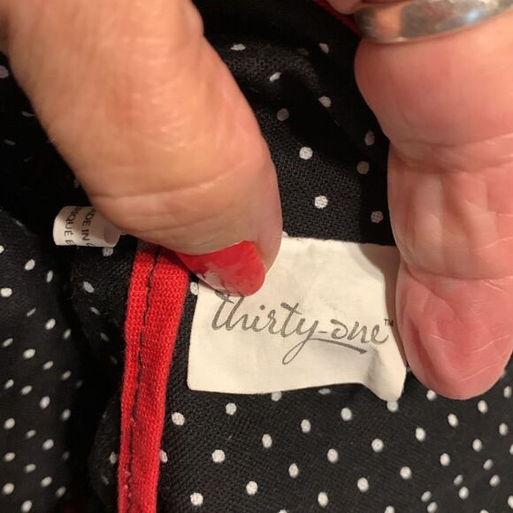 Thirty-one hobo bag.  Cloth/Reversible & washable.  Like new - Picture 4 of 5